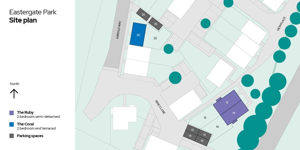 Shared ownership homes at Eastergate Park Sovereign Sovereign Living